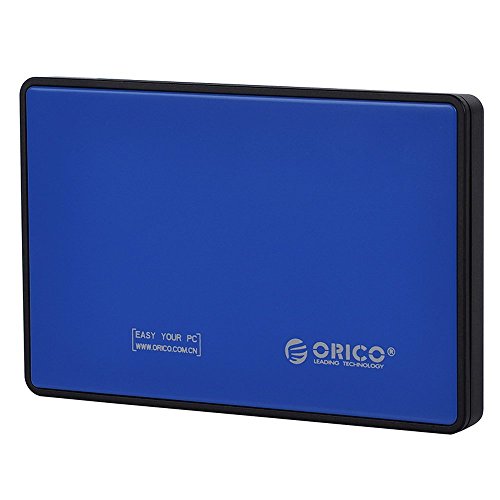 ORICO 6,3 cm USB 3.0 Festplatte Gehäuse Caddy für 6,3 cm SATA HDD & SSD, Werkzeuglose Design – Blau - 2