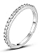 Karatcart Platinum Plated Elegant Austrian Crystal Adjustable Band Ring For Women RS.349.00
