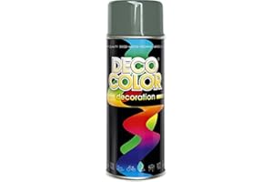 DECO COLOR Decoration Universal Spray Paint Multi-Purpose 400ml Gloss MATT Satin Art Craft Art Decor DIY (RAL 7005 Grey Mouse)