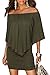 Produktbild Damen Grün schulterfrei Gerüscht Seite figurbetontes Kleid Club Wear Größe M UK 10–12 EU 38–40