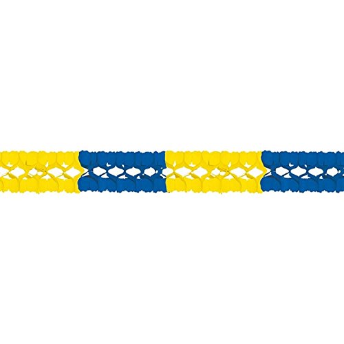 Girlande Gelb-Blau 4m lang, hochwertige Qualität