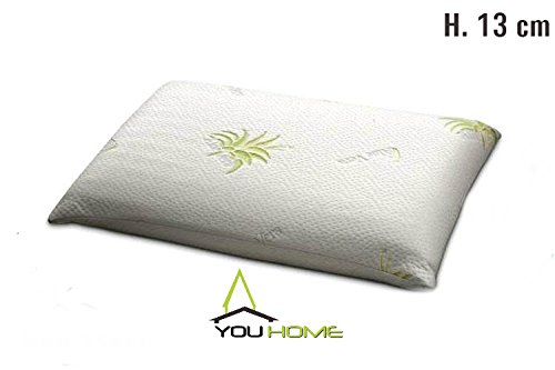 confronta il prezzo youhome COPPIA CUSCINI 100% MEMORY FOAM SOFT MEDICAL, ECOLOGICO, FODERA ALOE VERA TRASPIRANTE, IPOALLERGENICO, ANTIACARO, ATOSSICO, MEMORIZZA LA FORMA DEL COLLO, ORTOCERVICALE H13 miglior prezzo