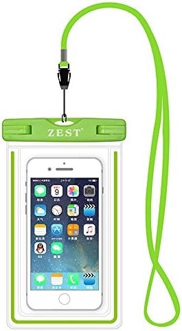 Universal Waterproof Case, Waterproof Phone Case for Apple iPhone 7 and all 3.5~6.0" smartphone, Fluorescent function Dry Pouch/ Bag for Outdoor Activities and Underwater Activities. (green)