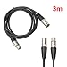 Rrimin 1 PCS 3 Pin XLR Microphone Cable Male To Female Balanced Patch Lead Mic (3m) RS.606.00
