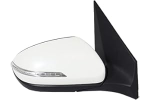 CAIDIS Retroviseur Complet pour Hyundai I20 (2016-2017) Rétroviseur Électrique Pliable Et Chauffant Rétroviseurs Extérieurs(M White 6 pin Right)