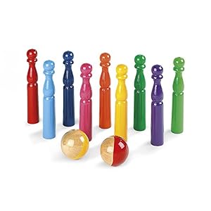 Janod – Pack de 9 bolos arco iris (J03011)