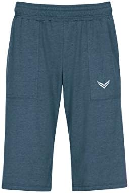 Trigema Melange Bermuda Shorts Deluxe Cotton 5XL, Jeans-Melange