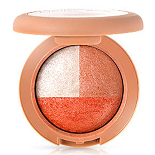 BeonJFx Natural Smoky Cosmetics 3 Color Eyeshadow Palette Shimmer Matte Eye Make Up 6#