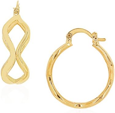 Earrings Hoops For Women By Fashionvictime - 18Ct Gold Plated Jewel