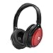Produktbild TaoTronics Noise Cancelling Kopfhörer Bluetooth Kopfhörer Over Ear mit aktiver Rauschunterdrückung 25 Std. Laufzeit, TT-BH22 eingebautes Mikro CVC 6.0, duale 40 mm Tieftontöner, Faltbare Ohrhörer Rot