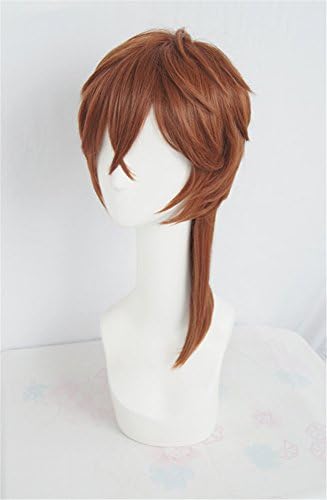 LanTing Cosplay Wig Bungou Stray Dogs Nakahara Chuya Red Brown Long Wigs Cosplay Party Fashion Anime Human Costume Full wigs Synthetic Haar Heat Resistant Fiber