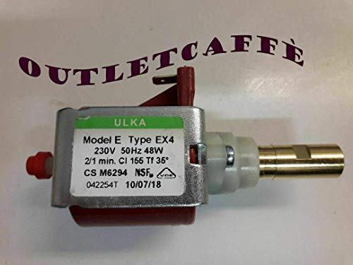 Outletcaffè - Pompa ULKA EX4 20 BAR UNIVERSALE Ottima Per Macchine a capsule LAVAZZA SGL FROG DIESSE Ecc.