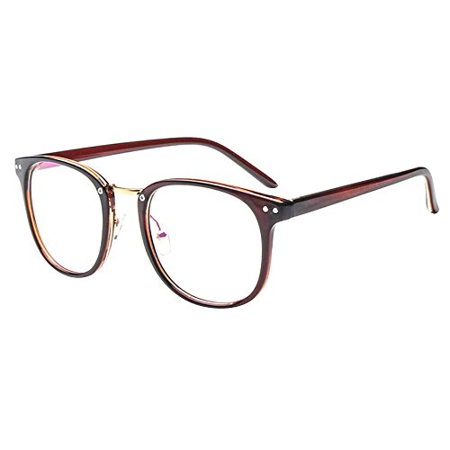 Forepin® Montura para Gafas de Vista Hombre y Mujer Antiguas Grandes 