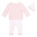Baby Girls' Pink Striped Cherry Print Long Sleeved Pyjamas And Hat Set 12-18 Months