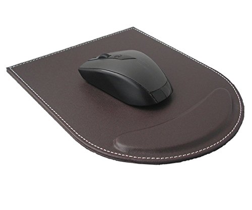 KINGFOM™ Mauspad mit Handauflage , Leder (braun) - 3