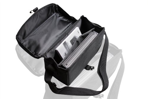 Poppstar Transporttasche mit Zubehörfach für externe 8,9 cm (3,5 Zoll) Festplatten, besteht aus schwarzem Nylon - 3