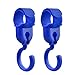 Light Smart Hooks For Stroller, Wheelchair, 2 Pack, Blue (9*3.5CM)