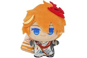 MayDee Genshin Figur Plüschtiere 10cm, Anime Figure Puppen Fans Kinder Geschenke Zimmer Party Dekoration, Genshin Plush Weiche Stoffpuppe (Tartaglia)