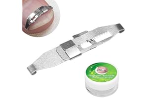 Betued Ingrown Toenail Corrector, 3pcs Stainless Steel Tools, Adjustable Length for Toenail Pain Relief, Paronychia Treatment, Correcting Tool for Ingrown Toe Nails