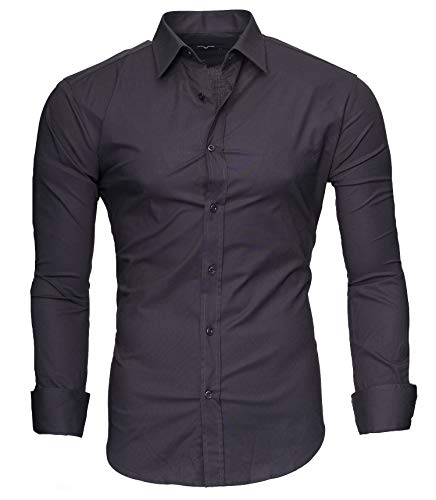 Kayhan Langarmhemd A.L.T Grau L