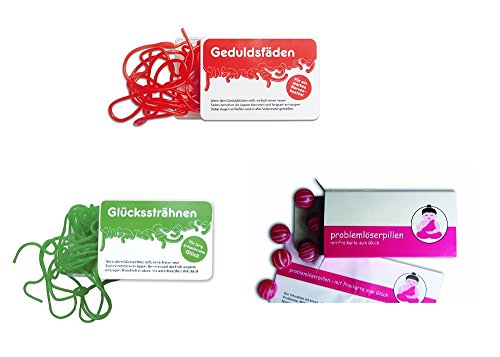 Preisvergleich Produktbild Liebeskummerpillen Spaß Paket (Geduldsfäden, Glückssträhnen, Problemlöserpillen)