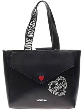 Love Moschino Pocket Love shopping bag black