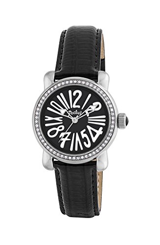 Pocket Rond Kristall Damen-Armbanduhr Klein Analog Quarz Leder PK1011 Pocket Rond Kristall Damen-Armbanduhr Klein Analog Quarz Leder PK1011