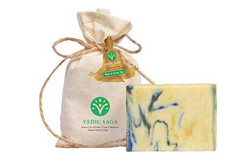 Vedic Saga Mint & Green Tea Handmade Soap RS.95 (57.00% Off) - Amazon