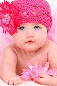 Adorable Baby Girl Decorative Item|Baby Poster for Pregnant Women & Expecting Mother|Baby Poster for Kids Room/Hospital/Maternity Ward|Poster for Decoration|High Resolution 300 GSM Paper