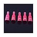 Nail Art Polish Removal Clip, NAIYAN® - NEW 10pcs Plastic Acrylic Nail Art Soak Off Peg Clip Cap UV Gel Polish Remover #UK# - GB Hot Pink