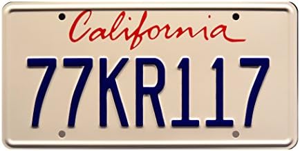 Celebrity Machines Knight Rider | 77KR117 | Metal Stamped License Plate