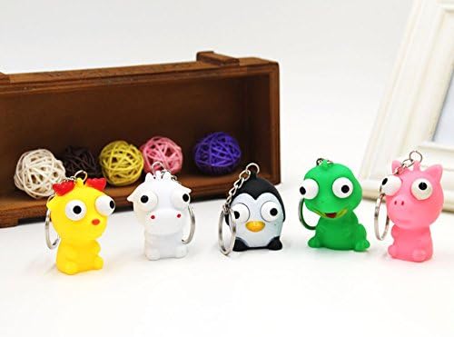 Squishy Animal Toy with Eyes Pop Out, Eyes Poppers for Anti Stress, Stress Relieve Pack of 8