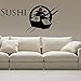 Produktbild fancjj Sushi Aufkleber Restaurant Aufkleber Poster Vinyl Wandtattoos Aufkleber Wandtafel Dekor Wandbild Sushi Aufkleber 50x103cm