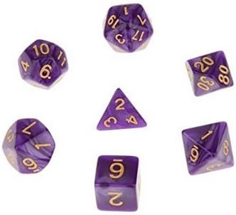 Dabbie 7 tablets of creative multi-faceted dice [seven sets] dice entertainment