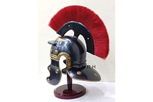 NAUTICAL REPLICA HUB Replica Nautica Hub Medievale con Finitura Nera e Stemma Rosso Prugna su Supporto