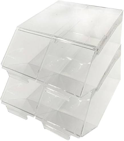 Porta Caramelle In Plexiglass Trasparente - 16 Scomparti Orizzontali Con Sportello - 65x25x66 Cm - Foto 9