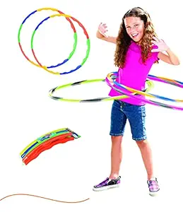 Hula Hoop, Hoopa Hula, Exercise Ring for Fitness with 30 inch Diameter for Boys,Girls, Kids and Adults ( Multi Color )