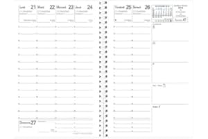 Quo Vadis – Recarga Agenda – Espiral – 2025 – Affaires S – Semainier Planning – Francés – 13 meses de diciembre – 10 x 15 cm – Papel Clairefontaine blanco – Fabricación francesa
