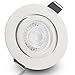 Produktbild 8er Set (3-8er Sets) Einbaustrahler BIANCO (rund) WEIß WEISS MATT; 230V GU10; SMD LED 7,5W = 70W; DIMMBAR; Kalt-Weiß; schwenkbar; Einbauleuchte Einbauspot Downlight