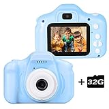 【Múltiples funciones, más diversión para los niños】 Las nuevas cámaras para niños vienen con más funciones, basadas en la captura de fotos original, han agregado 8 selecciones de escena, enfoque automático, disparador automático y toma de lapso de tiempo, toma de 30 adhesivos con foto, genera etiquetas de fecha. Además, hay 3 minijuegos que atraerán a los niños para usarlos y tener una hora feliz.