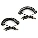 Produktbild com-four® 2X Daten- und Ladekabel USB2.0 A Stecker auf Micro USB Stecker für Ihr neues Smartphone 20-50 cm Spiralkabel schwarz (2 Stück)