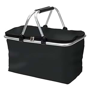 Einkaufskorb faltbar klein Korb mit Deckel Klappkorb Picknickkorb