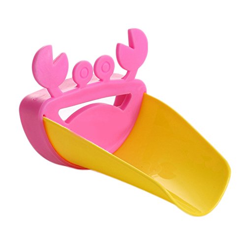 Haodou Baby Kinder Cartoon Krabbe Wasserhahn Extender Waschen Verlängerung Cartoon Kinder Wasserhahn Führung Trog(Farbe zufällig)