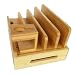 Produktbild F Fityle Holz Organizer Dockingstation Ladestation Halter für Mehrfach Smartphorne Tablets und Laptops - E-21.5X12.5X11cm