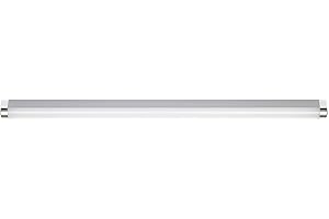 Eglo Luminaire salle de bain LED Tragacete 1, lampe pour miroir, applique murale en plastique argenté et métal chrome, éclairage IP44, blanc neutre, 77 cm