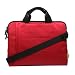 Produktbild PsmGoods® Messenger Schultertasche Canvas Stoff Zipper Laptop-Hülsen-Beutel-Kasten-Abdeckung Travel Tragegriff Aktentasche für MacBook Air Pro 14 Zoll Asus Lenovo Samsung Sony Dell (Red)