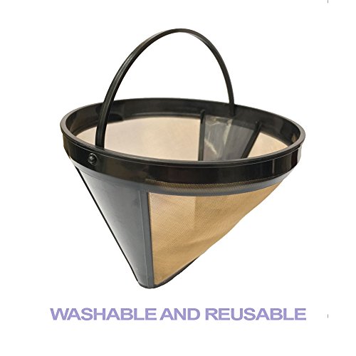 Bestwoo Coffee Washable and Reusable #4 Cone Ninja Coffee Filter for Ninja Coffee Bar Brewer