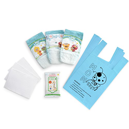 Baby Changing Travel Kit - Includes Size 3 Diapers, Changing Pads, Wipes & Diaper Bags - 3 Pack, Each Containing 3 Sets