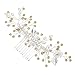 Remedios Vintage Flower and Leaf Inspiration Hair Comb Wedding Bridal Hair Accessory Handmade