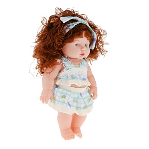 Realistische Silikon Babypuppe Vinyl Wirklichen Leben Lebensechte Baby In Fuchsia – blau - 6